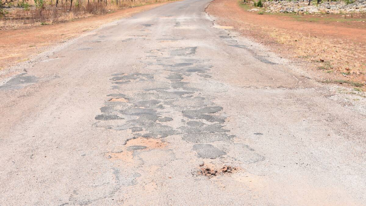 REPAIRS: Over the years pot holes have been filled, but with each wet season the road becomes more worn out.  