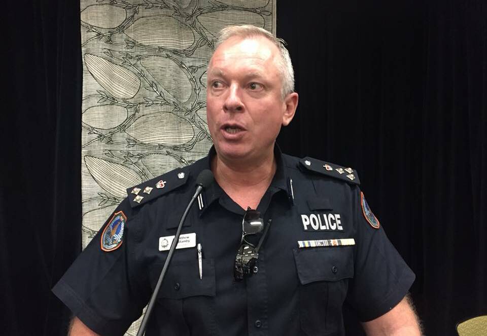 LOW CRIME: Police Commander Matthew Hollamby at Katherine Police said: "Crime rates in Katherine are as low as they have been in a long, long time."
