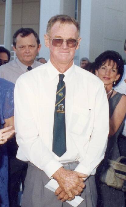 Keith Lansdowne at the Brahmans Breeders Association in the 1980s. Picture: Supplied. 