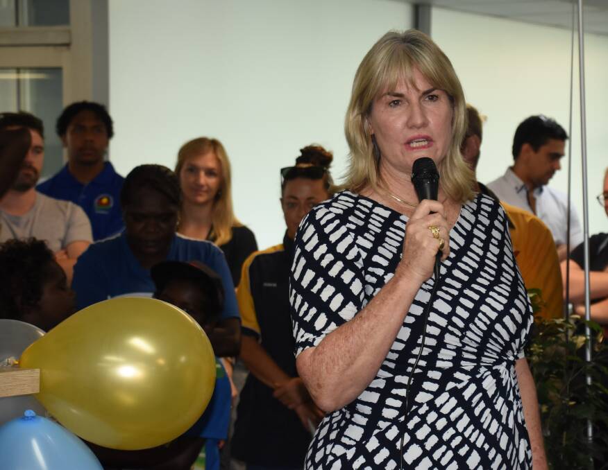 The Minister for Infrastructure, Planning and Logistics Eva Lawler attended the opening of the Child and Family Centre. 