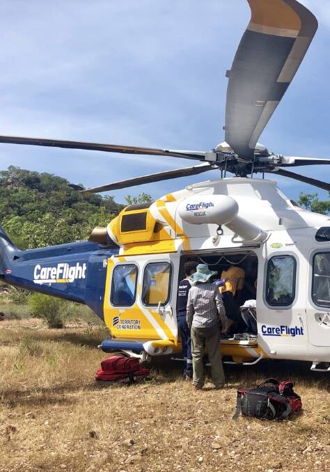 CareFlight's doctors, paramedics and nurses are specially trained to care for seriously injured people who need emergency treatment at the scene of an accident. Picture: Supplied. 