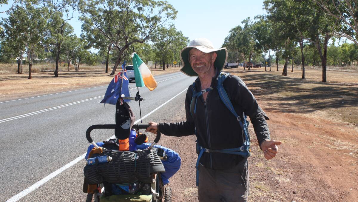 Mr Mangan will arrive in Darwin on July 10. From there he will continue his walk across Thailand, Laos and China heading on to tackle the Americas. 