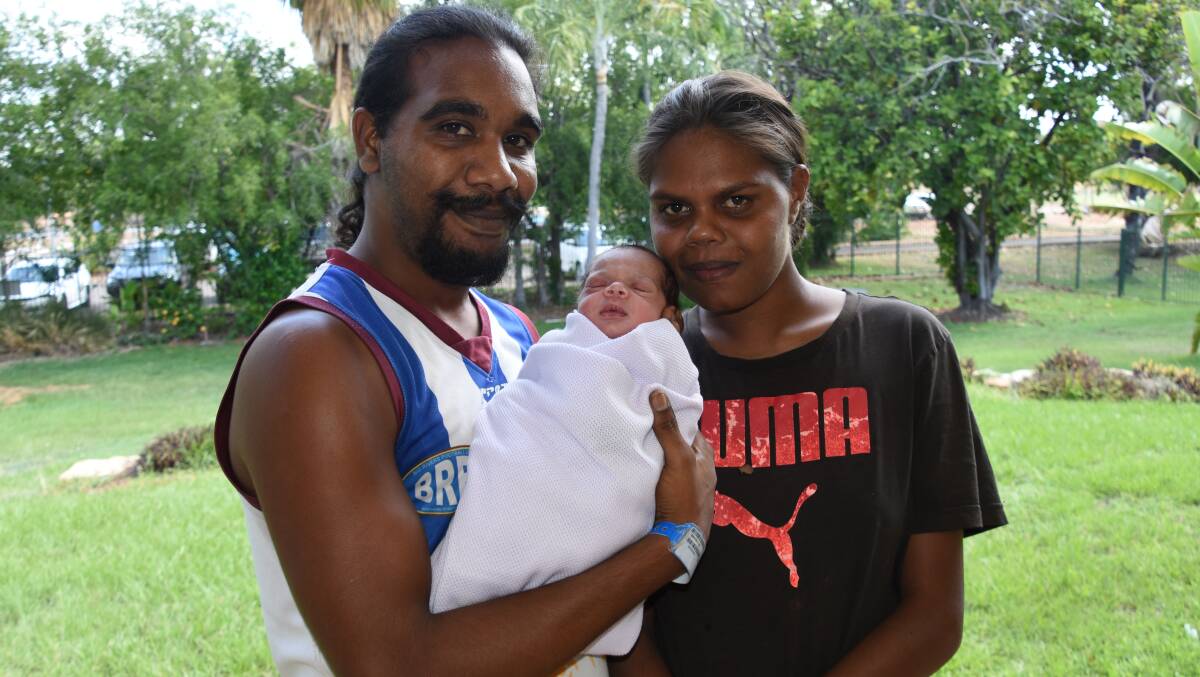 WAITING GAME: Kuron Scrubby and Tamara Johnson stayed at the Katherine Hospital for about three weeks waiting for their premature baby to get to an appropriate discharge weight. 