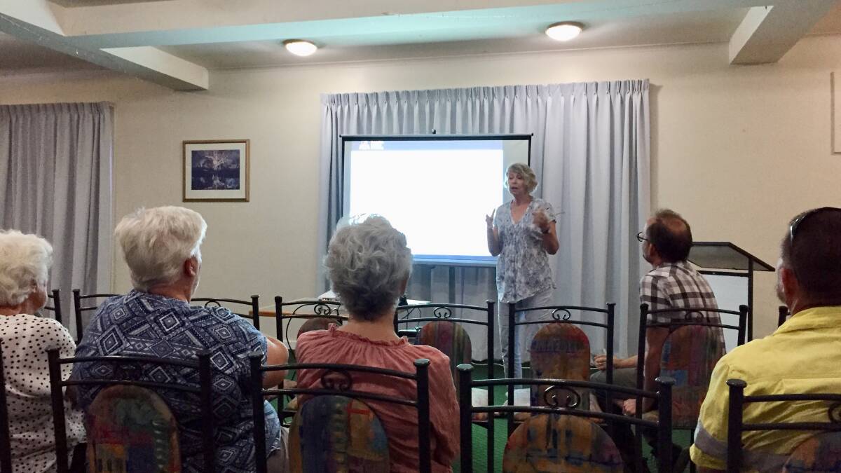 About 14 people attended the ANU PFAS Health Study update at Knotts Crossing, today. 
