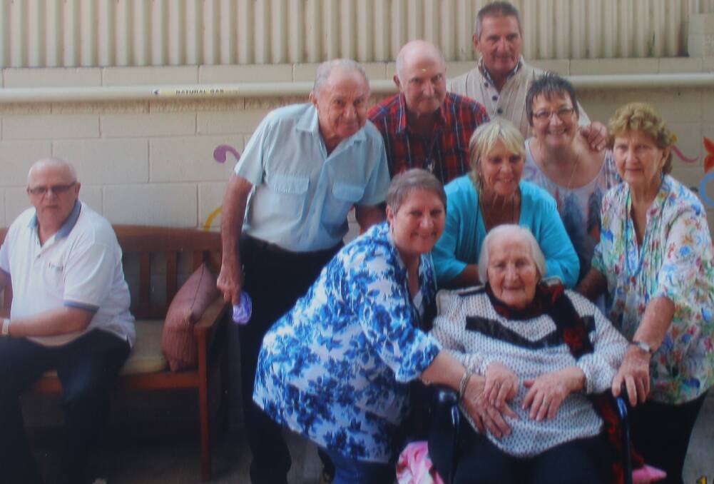 Nadia Pascoe celebrated her 100th Birthday with all of her seven children. Original photo supplied: Neila Boyle.