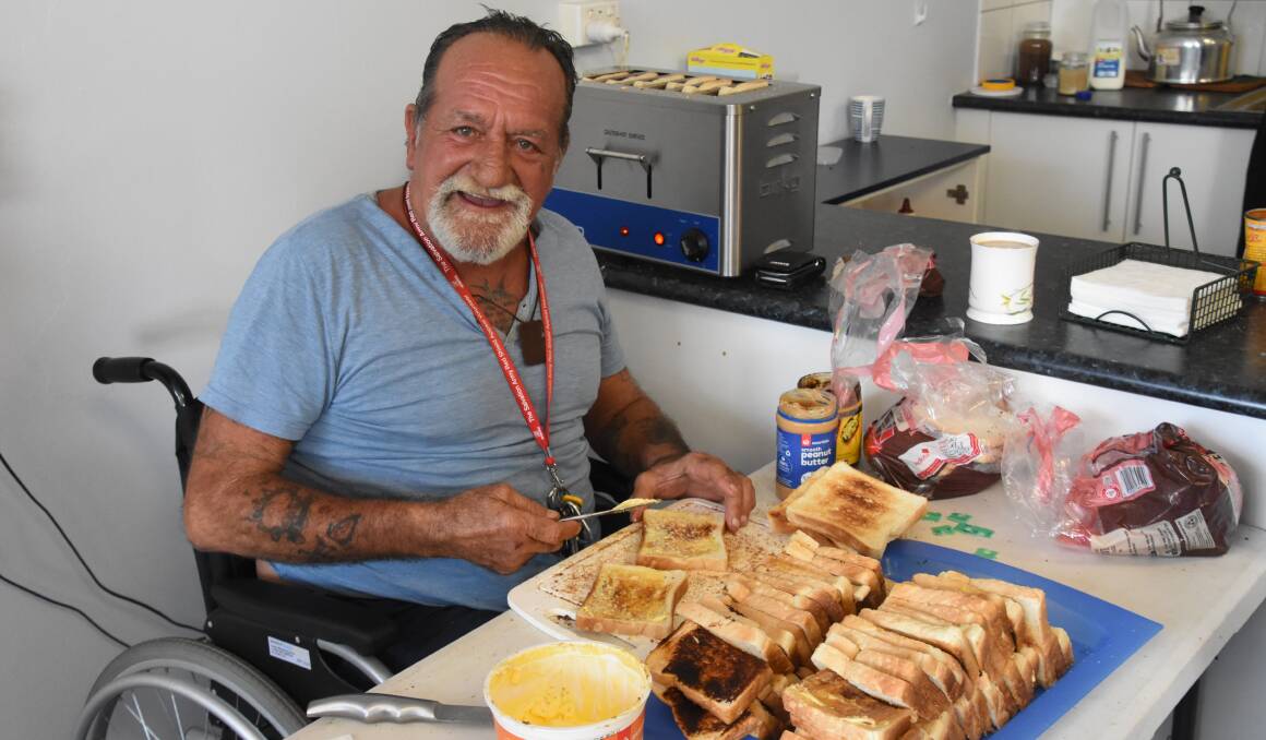 "A fair few people want plain bread with butter so they can dip it in their soup," Brian Roberts said, otherwise he provides a selection of toast spread generously with jam, peanut butter, Vegemite or honey. 