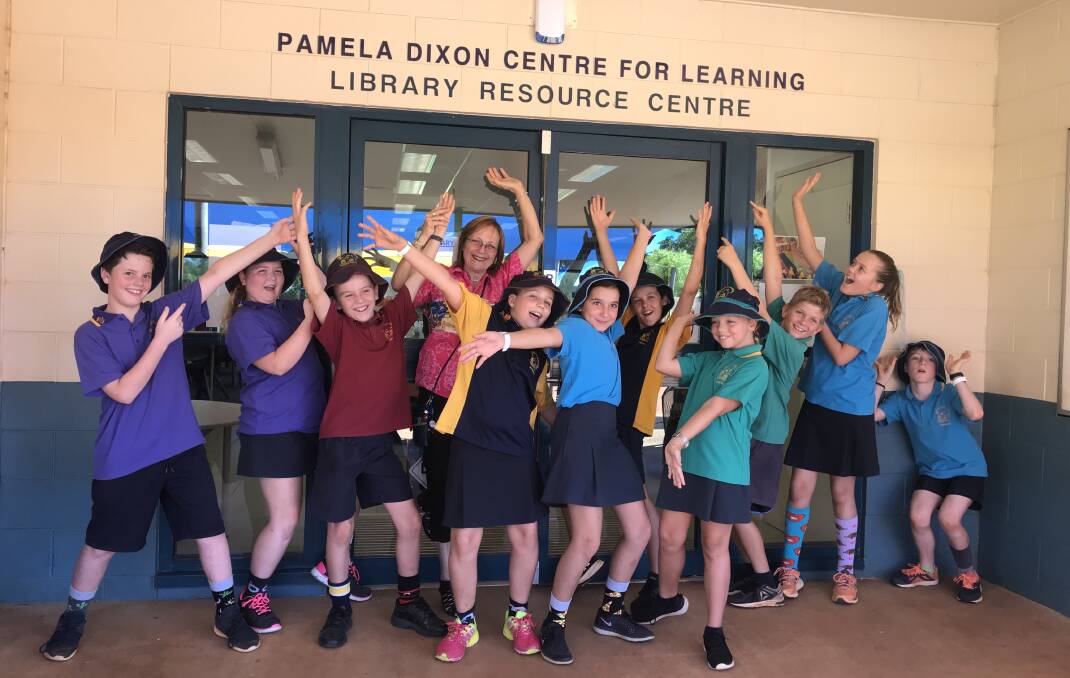 HONOUR: Casuarina Street Primary School's library has been renamed the Pamela Dixon Centre for Learning after the assistant principal of 20 years. Picture: Supplied. 