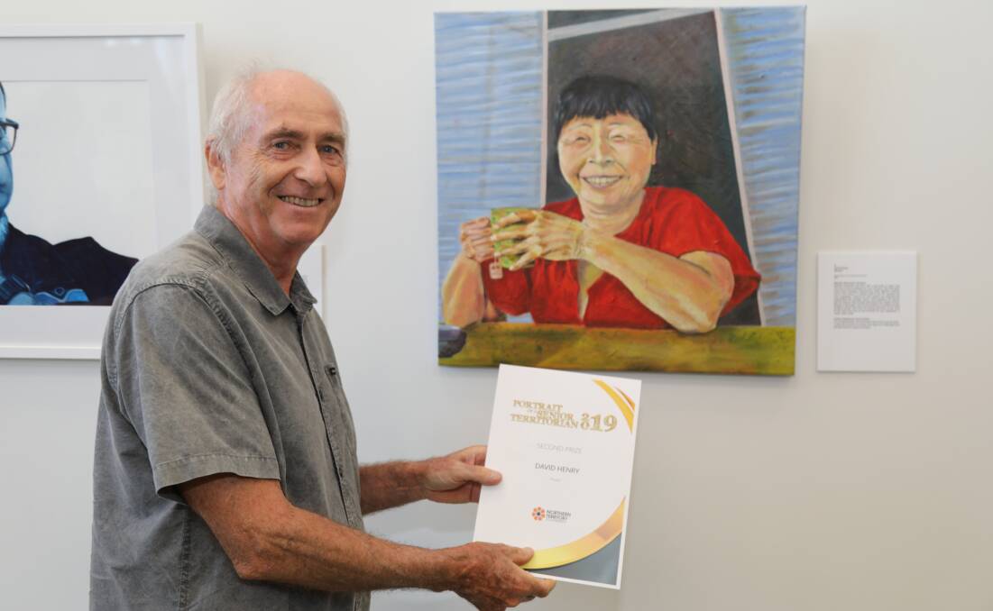 David Henry was awarded second prize for his portrait of Masako Rousseau titled Masako. Picture: Supplied. 