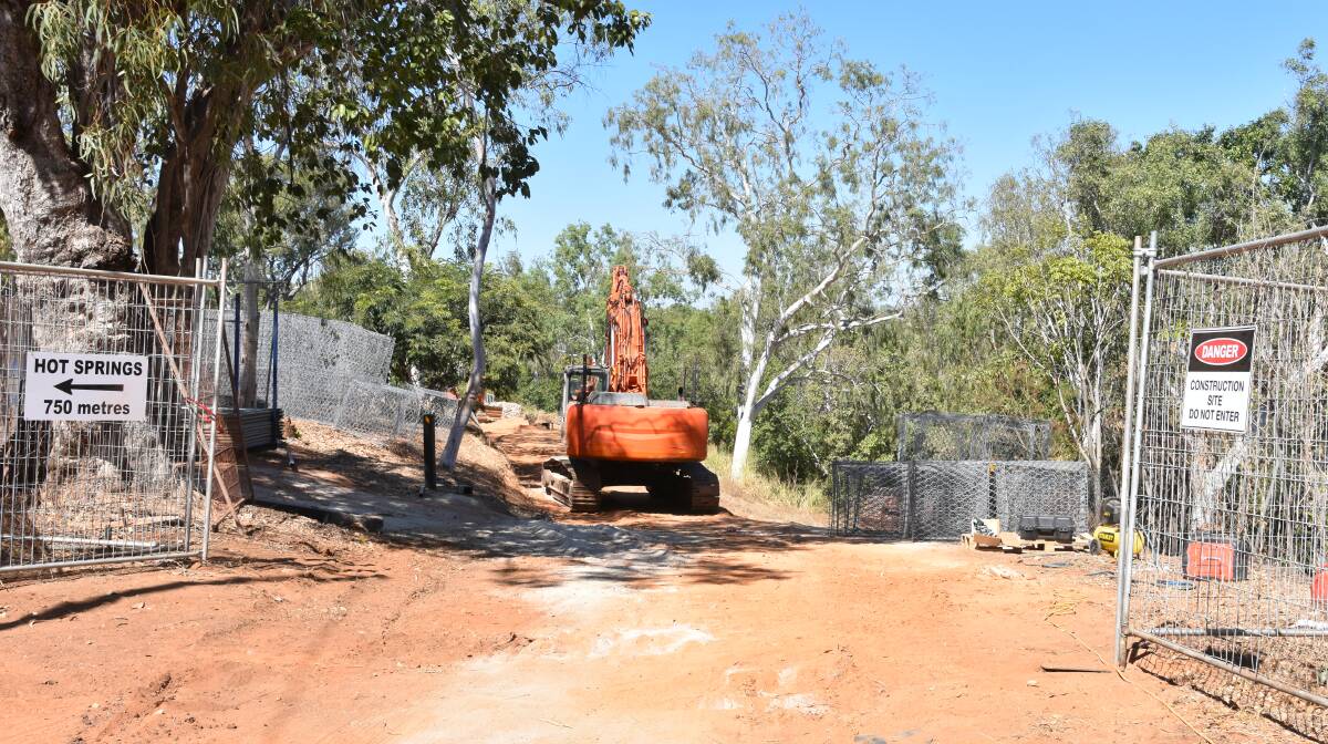 Darwin based civil engineering company DAC Enterprises has commenced work to fix the Hot Springs. 