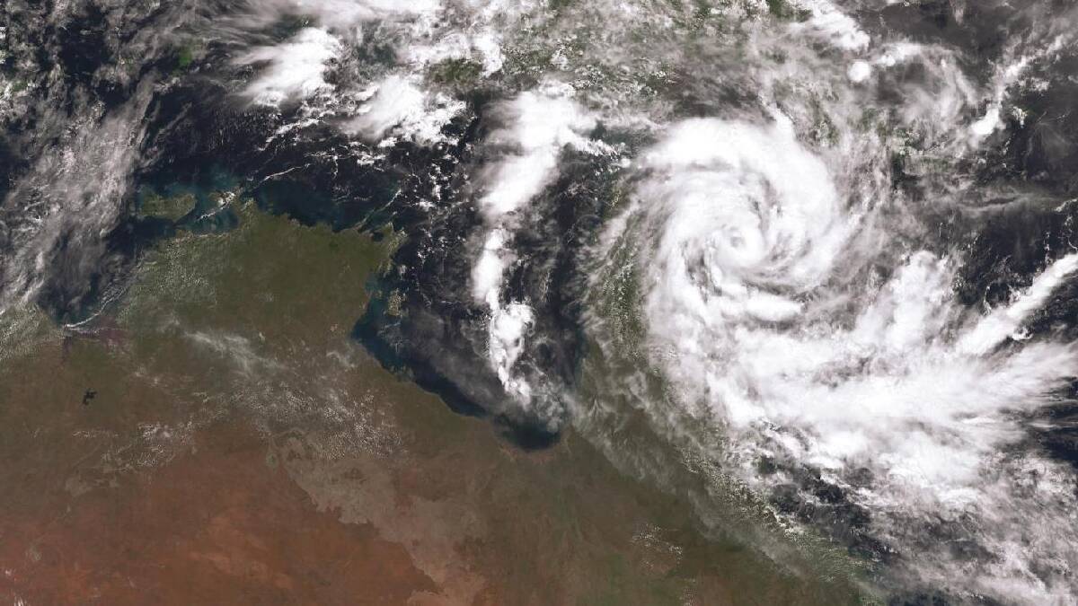 Tropic Cyclone Trevor has a long way to travel before it can given the wet season a final flourish. Picture: Bureau of Meteorology.