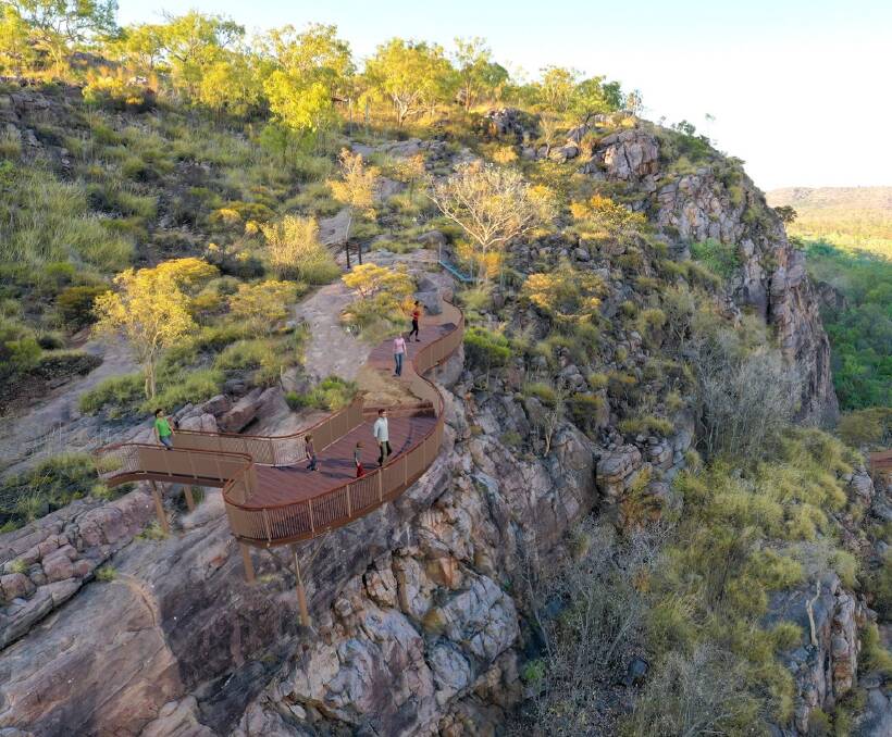 The popular lookout is being widened. Pictures: NT Parks and Wildlife.