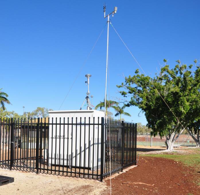 Katherine's new air monitoring station keeps checking for health danger. 