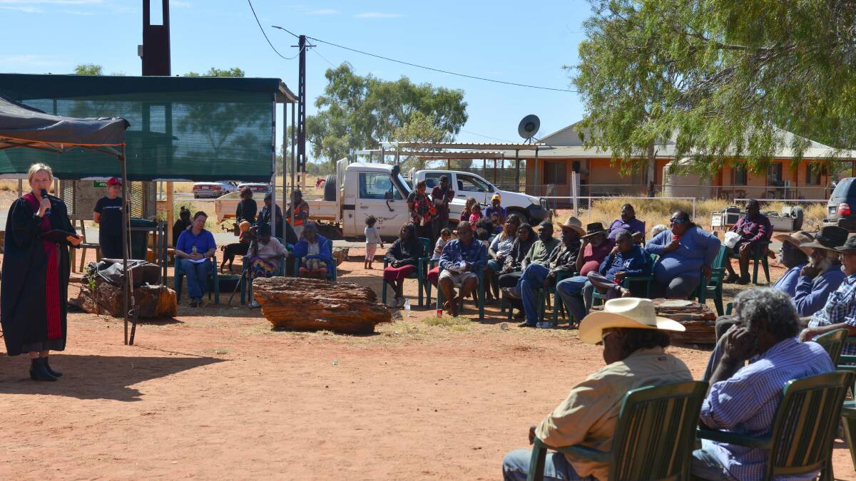 Native title was granted during a Federal Court sitting in the Bonya community this week.