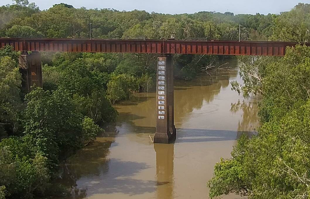 CLOSED: A small river rise has led to the closure of the Hot Springs. Updated river picture from today. Picture: Katherine Town Council.