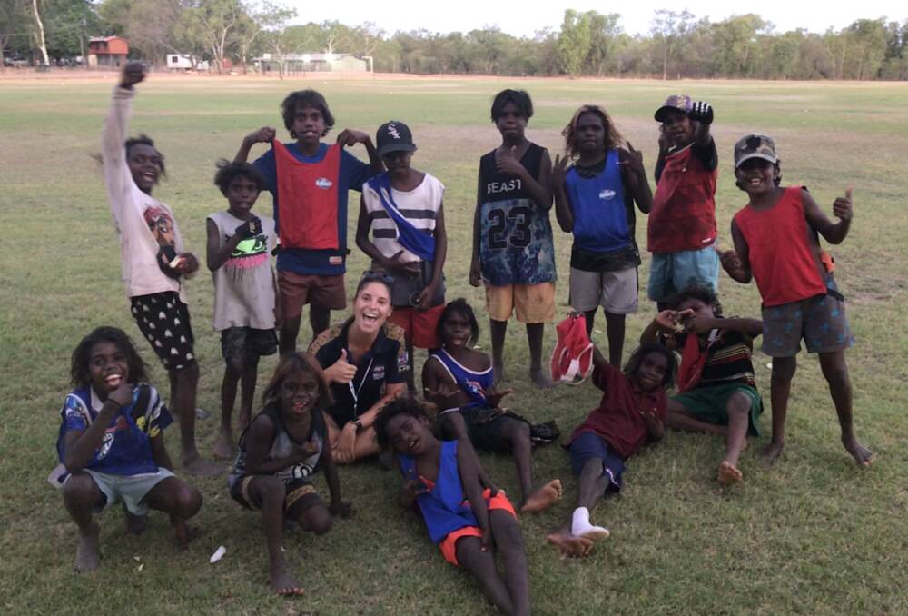 AFL NT has been running school programs at places like Jilkminggan with after school Auskick sessions in the lead up to the junior competition. 
