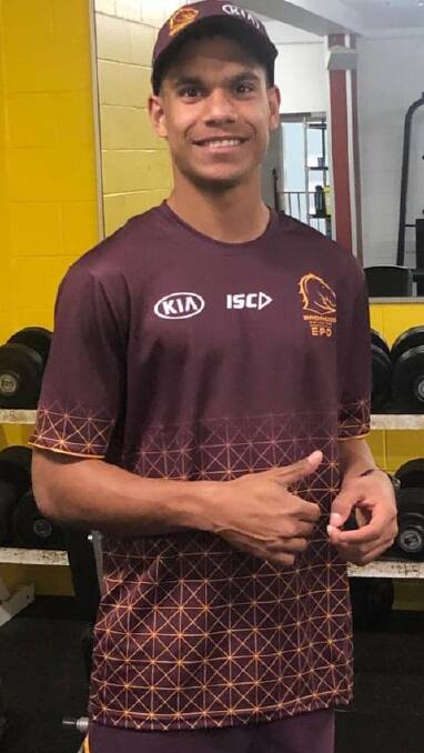 Local teen Matt Hill has been signed in a development squad for one of the most famous clubs in professional rugby league, the Brisbane Broncos.