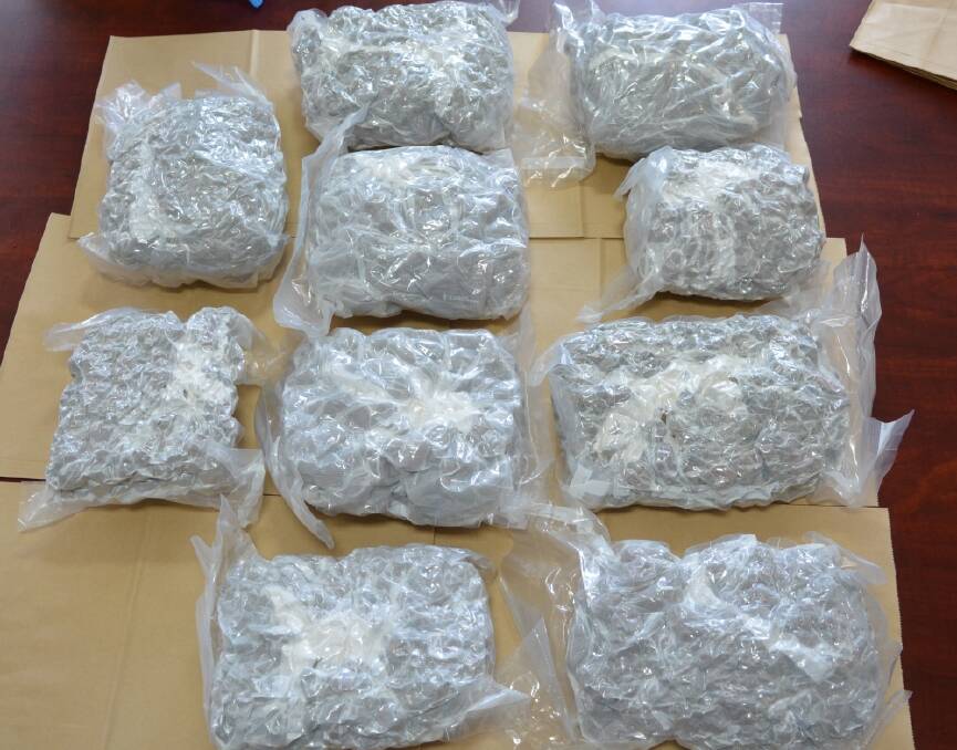 BIG HAUL: A total of 4.5 kilograms of cannabis was seized. Picture: NT police.
