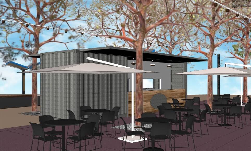 How it will look, planning permission has been sought for the restaurant/kiosk for the Katherine Terrace park. Artist's drawings: Ashford Group Architects.