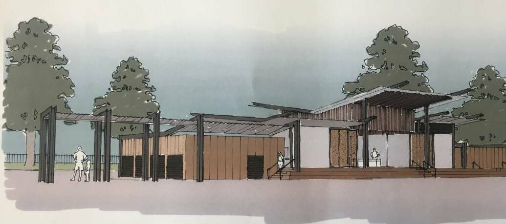 Architects drawings of the new pavilion.