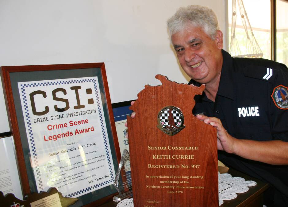 Senior Constable Keith Currie pictured on his retirement in 2016.
