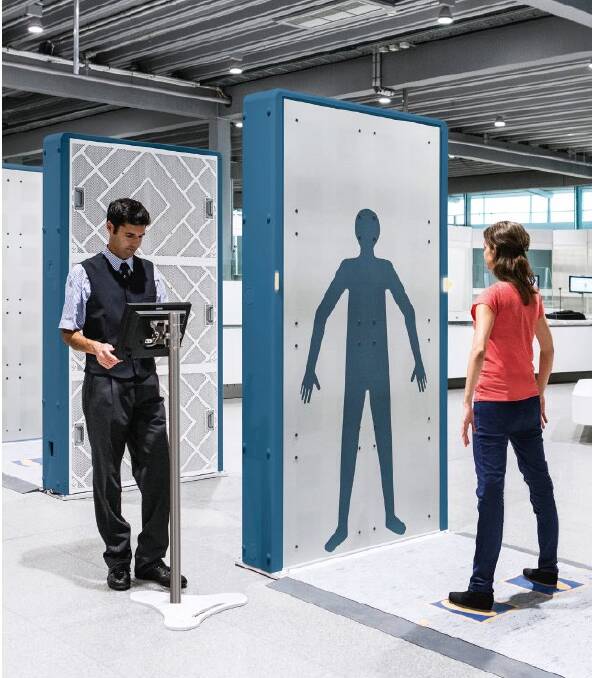 Image of CT passenger screening body scanners. Graphic: NT Airports.