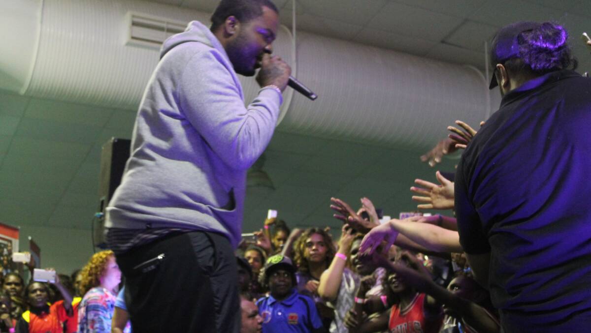STAR TURN: Last month's visit of Sean Kingston, organised by the YMCA, was a hit with Katherine youth.