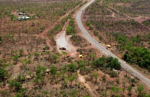 The Gorge Road crime scene where Mr Niceforo's body was dumped. Picture: NT Police.