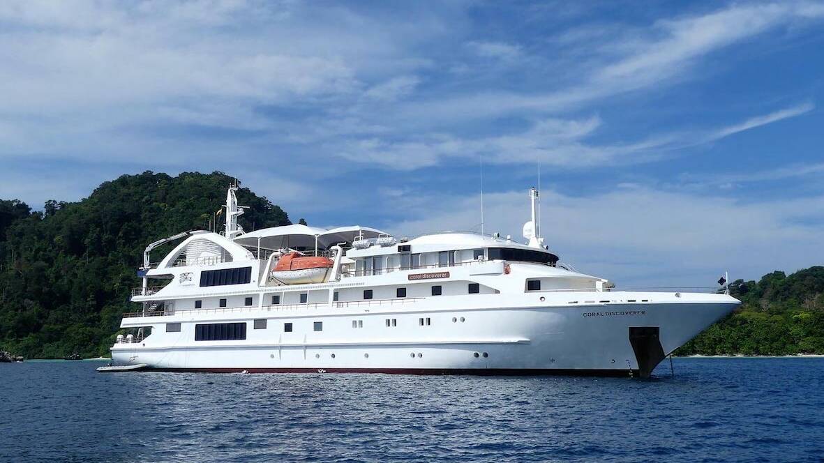The boutique-style expedition ship, Coral Discoverer, arrives in Darwin today.