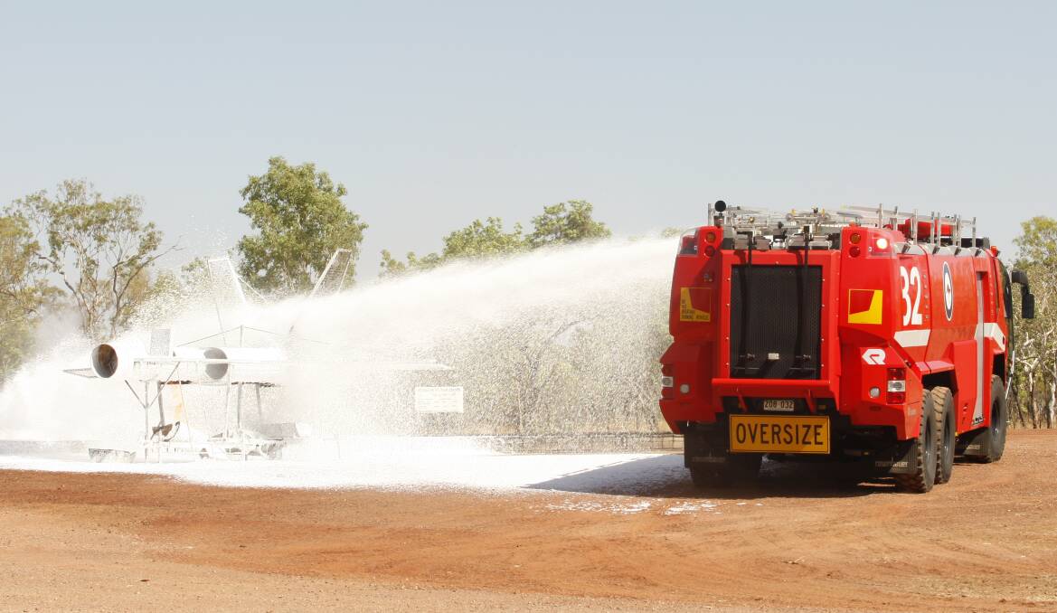 Firefighting foam once used in training at the Tindal RAAF Base has contaminated the groundwater which flows under Katherine township to empty into the Katherine River.