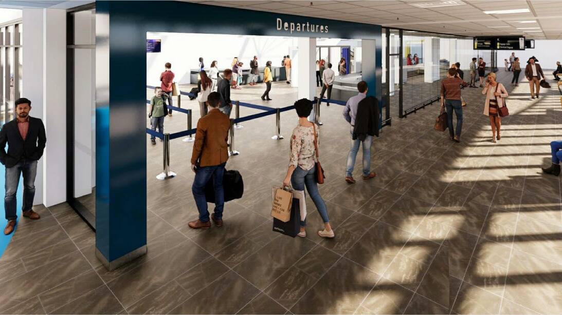 The main screen area redevelopment. Picture: NT Airports.