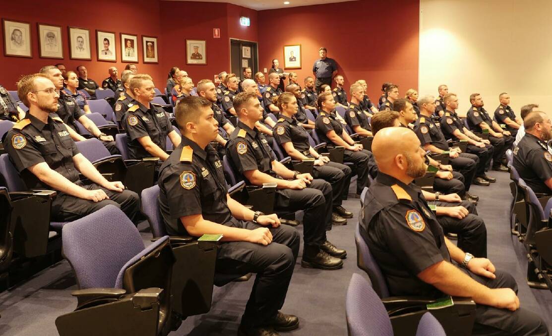 New NT police recruits are sworn in. Picture: NT Police. 