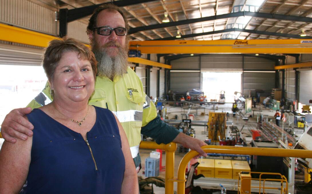 BIG PROJECTS: Owners Janette and Geoff Crowhurst said they have formed partnerships to bid for big defence projects. Picture: Hayley Odgers.