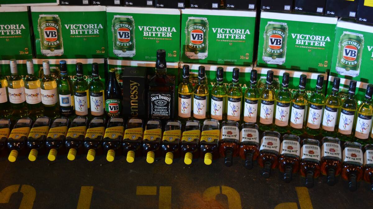 NT Police regularly seize big hauls of alcohol as people try to make big profits by selling it at vastly inflated prices in remote communities. Pictures: NT Police.