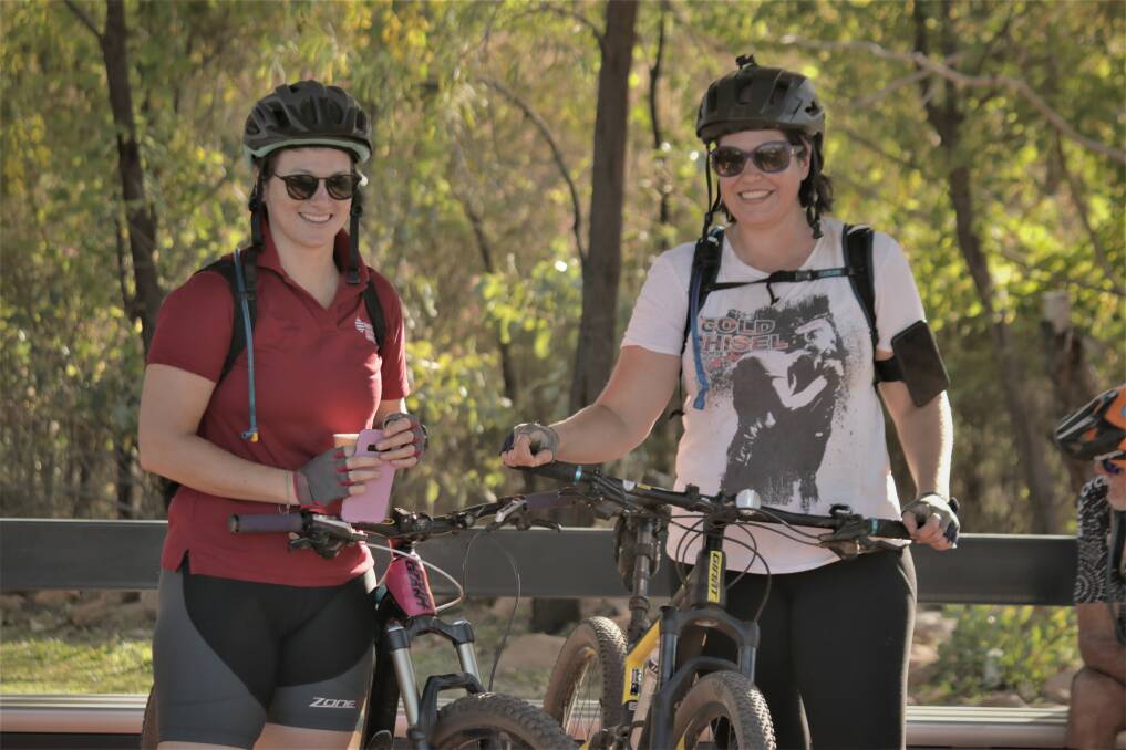 BRING IT ON: Katherine's Jaimee Anderson and Lucy Seiler are looking forward to trying out the new mountain bike trails.