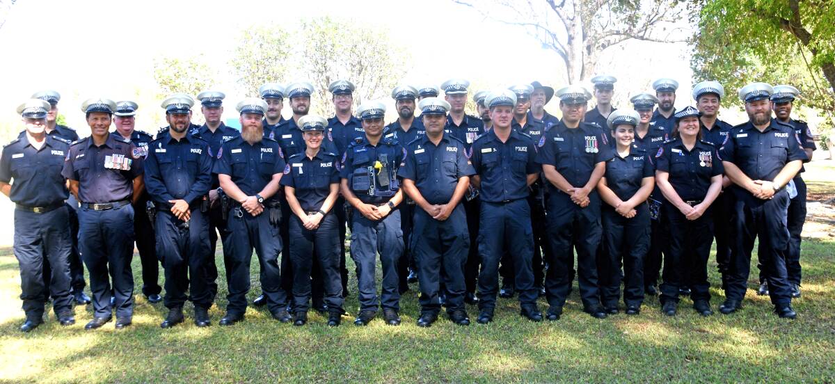 Katherine police pictured in September last year. Picture: Roxanne Fitgerald.
