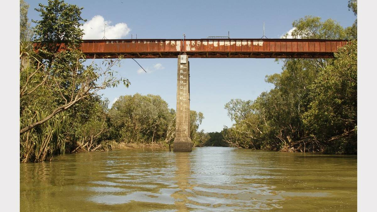 RIVER RUIN: There is now a safe side and a contaminated side of the Katherine River.