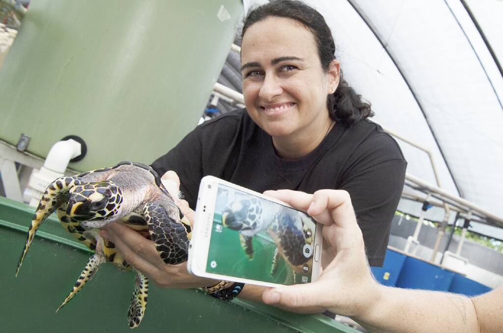 Charles Darwin University turtle researcher and science outreach manager Dr Carla Eisemberg. Picture: CDU.