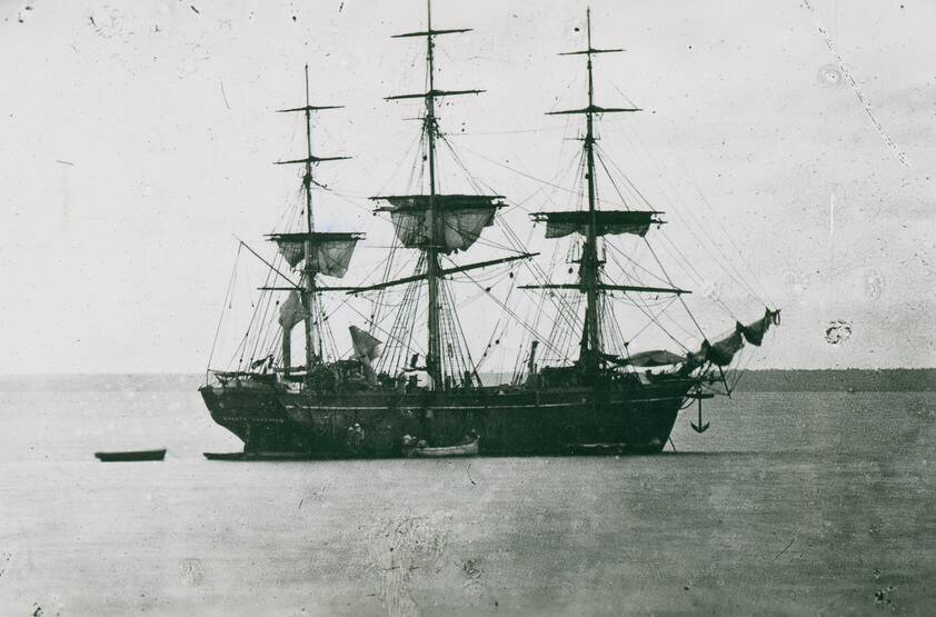 Goyder's ship the Moonta.