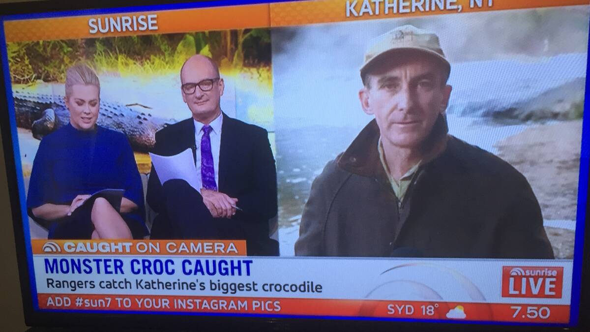Ranger John Burke is interviewed on national television this morning.