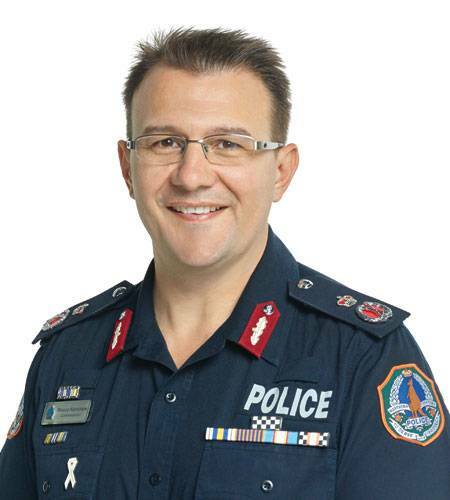 Reece Kershaw has been reappointed the NT's top cop until 2023. 