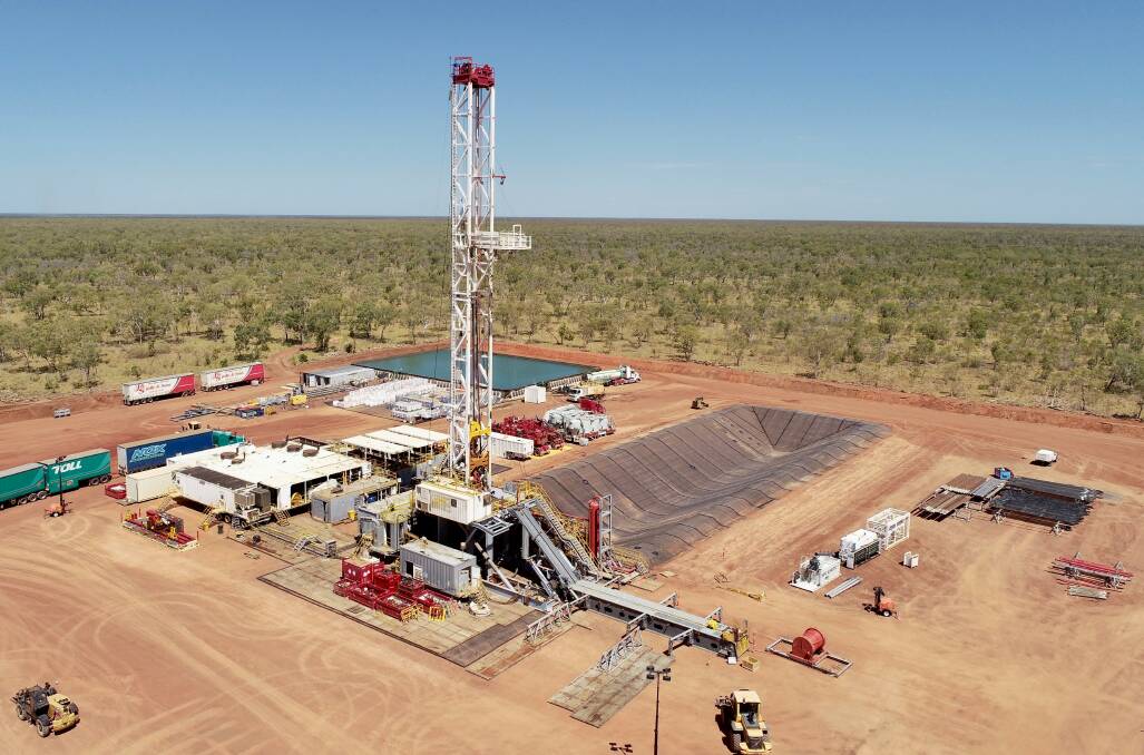 Origin's Kyalla 117 is the first of two new wells to be drilled to help the energy company determine the potential of resources in the Beetaloo. Picture: Origin Energy.