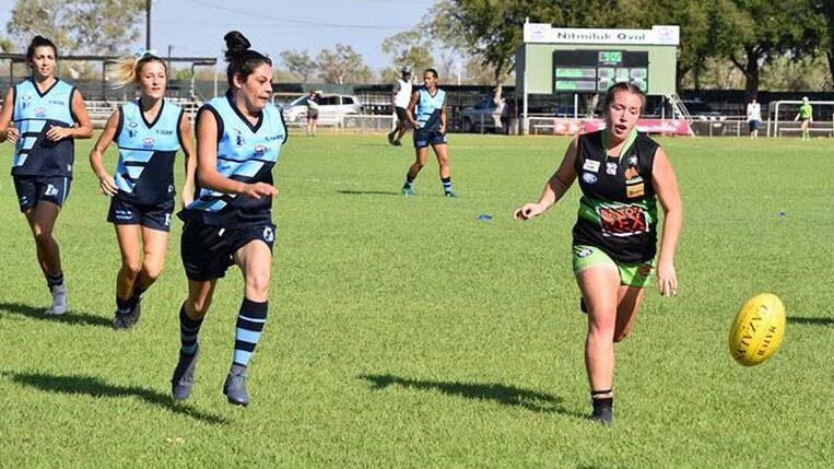 The women's grand final will start at 5pm on Saturday at Nitmiluk Oval. Picture: NT AFL.