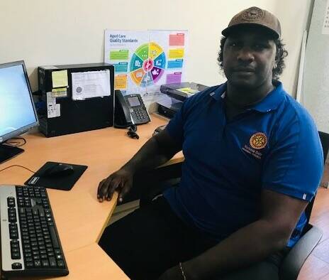 Long-time Victoria Daly Regional Council employee Dwayne Jones has two good reasons to celebrate this week. Picture: supplied.