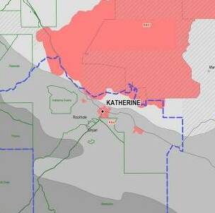 The proposed no-go zones for fracking do not include the Katherine municipality. Graphic: NT Government.