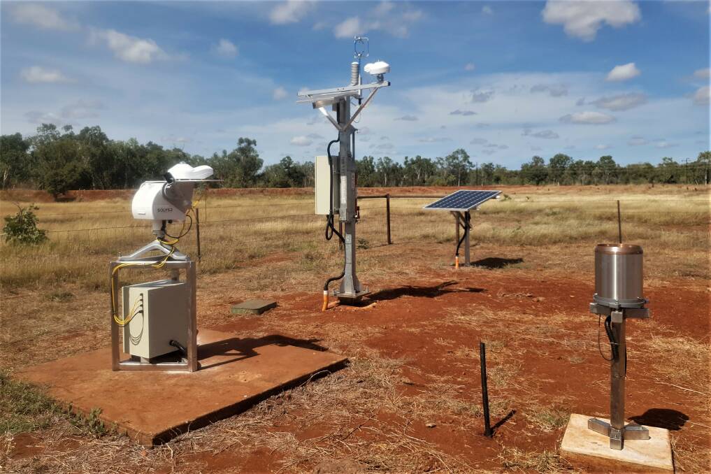 The new Katherine weather station is located at the research farm, off the Stuart Highway.