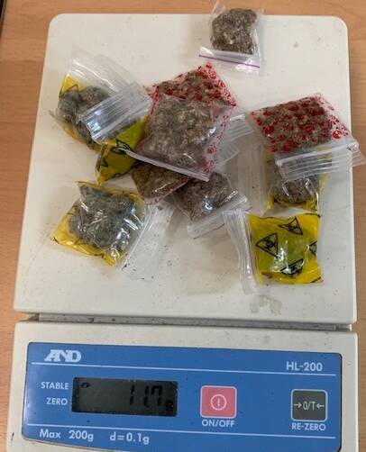 A search of the car and its passengers located a quantity of cannabis ready for sale, police allege. Pictures: NT Police.