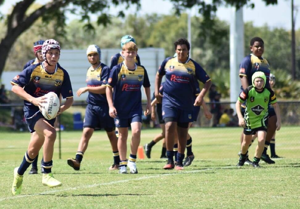 Two Katherine junior rugby league teams are playing in grand finals in Darwin this weekend. Pictures: Crystal Browne.