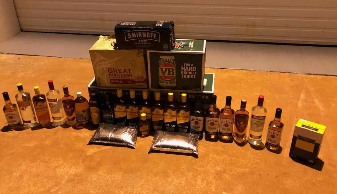More alcohol seized during the traffic blitz.