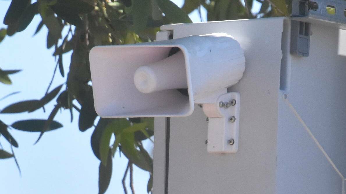 Loudspeakers which can be used by operates at police headquarters in Darwin were installed in Katherine last year.