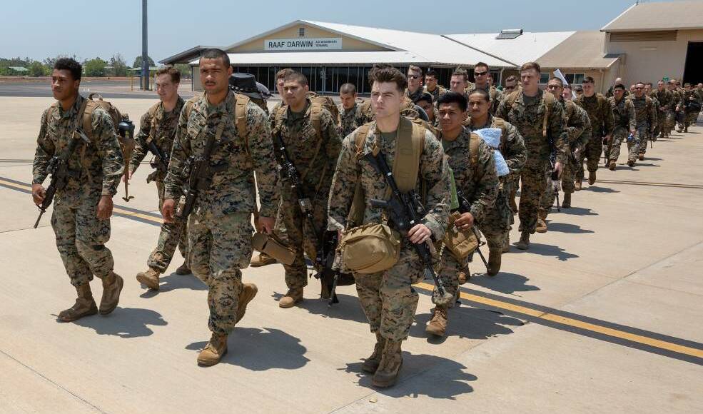 The US Marines will start arriving in a few weeks. File picture.